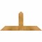 Ekena Millwork Portland Rough Sawn Timber Gable Bracket, Western Red Cedar, 36"W x 16"H x 2"D x 4"F, 11/12 Pitch GBW036X16X0204POR00RWR - alternate 1